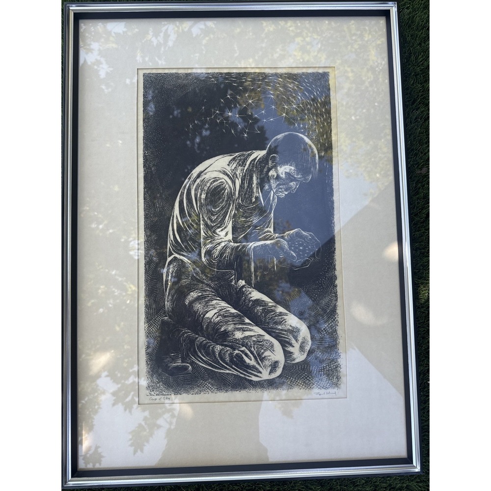 Lynd Ward Signed Wood Engraving "Cup of Sky" Original Woodcut Print Framed